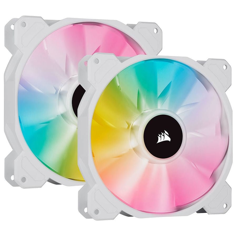MN0005860512_1 Corsair SP140 RGB ELITE Dual Pack - Blanc + Ligthing Node CORE prix maroc- Smartmarket.ma