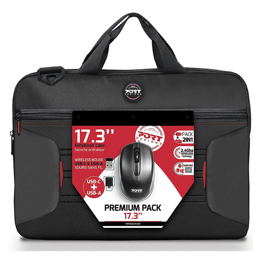 Sac, sacoche et housse PORT Designs Premium Pack 17.3" Noir - Maroc