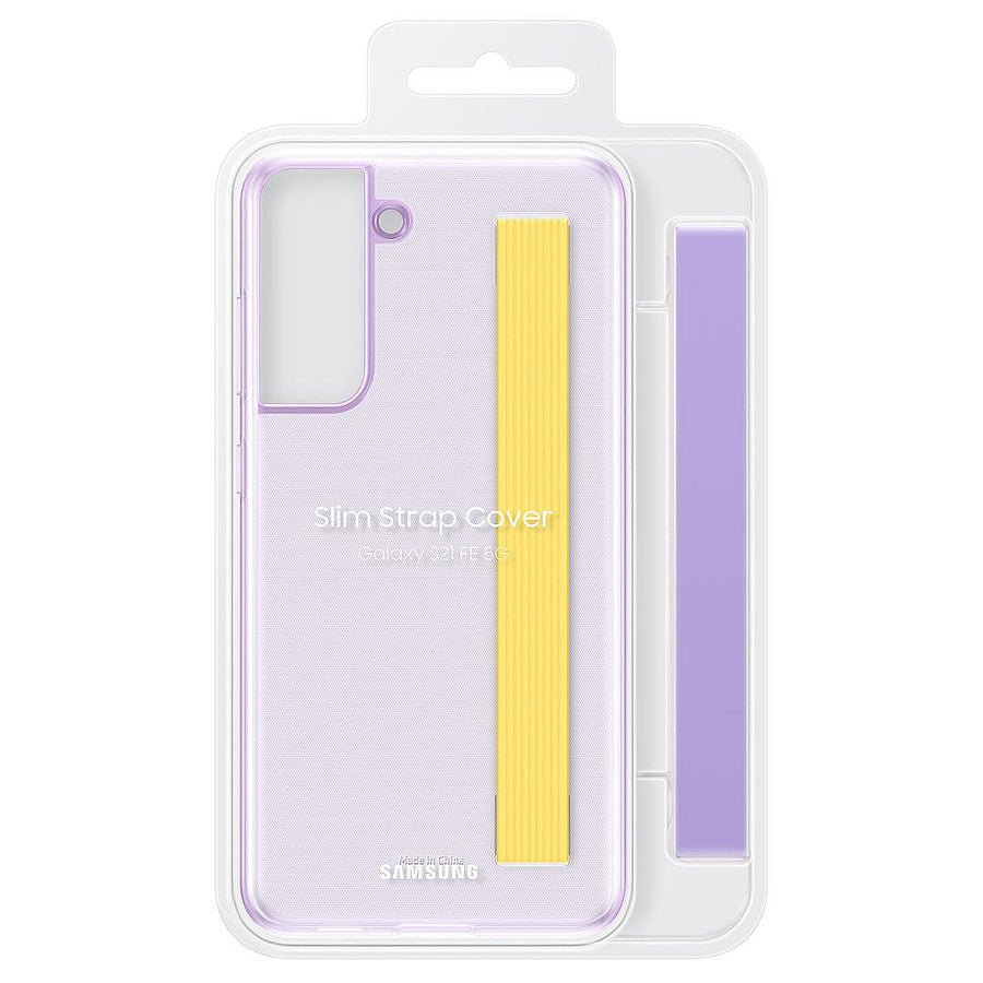 Samsung Coque Lanière Lavande (Transparente) - Samsung Galaxy S21 FE prix maroc- Smartmarket.ma