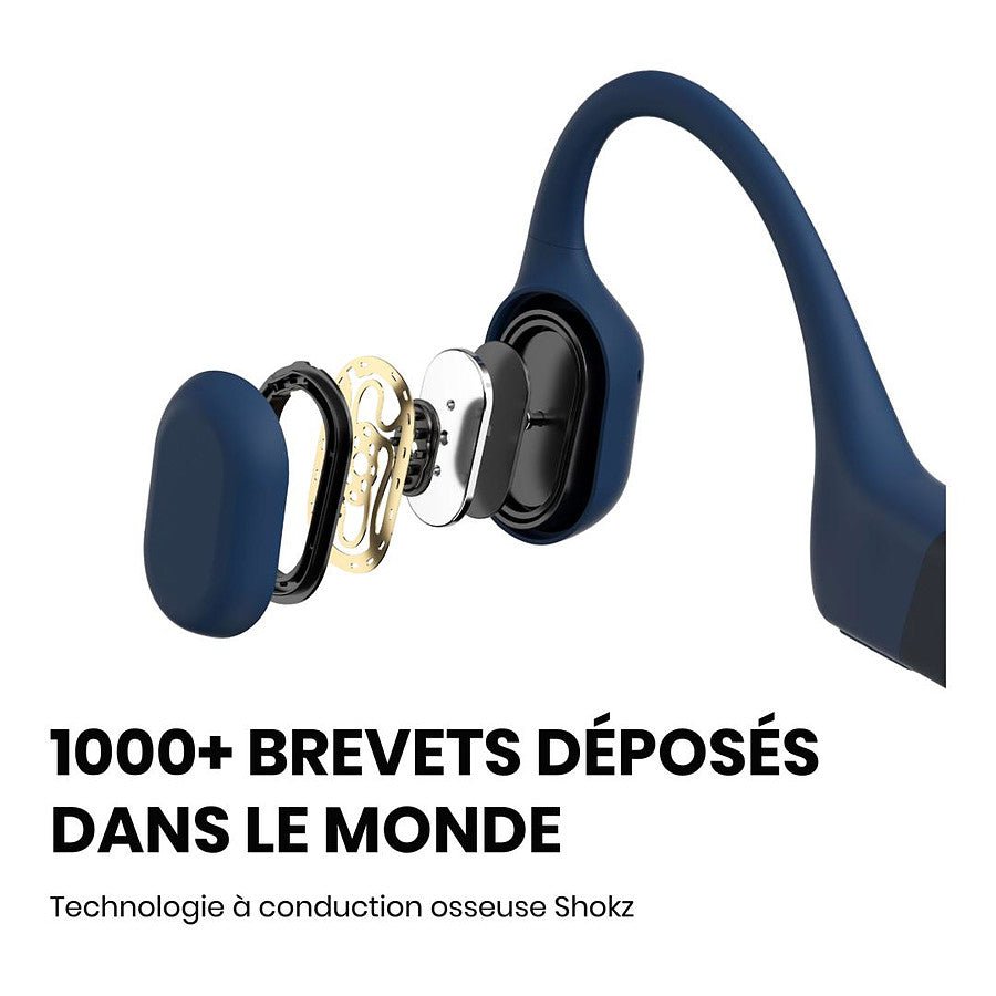 MN0005922050_1 Shokz OpenRun Bleu - Casque sans fil prix maroc- Smartmarket.ma