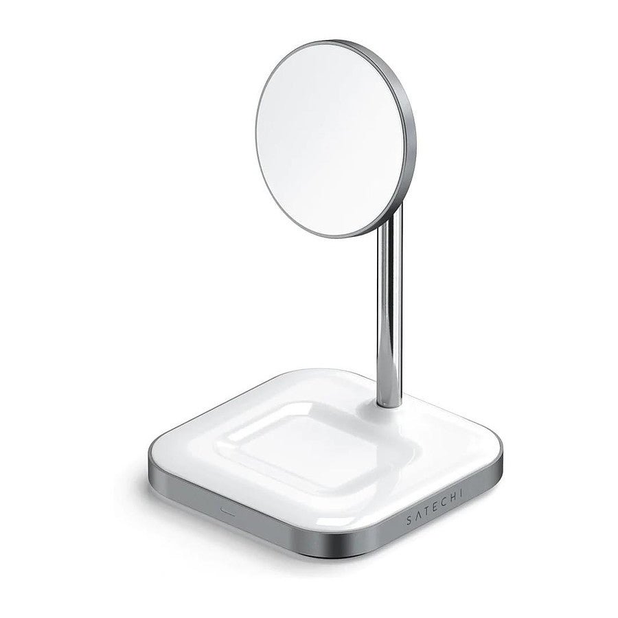 MN0005970588 SATECHI Stand de Charge sans fil 2-en-1 en 7.5W pour iPhone 12/13 - Gris prix maroc- Smartmarket.ma
