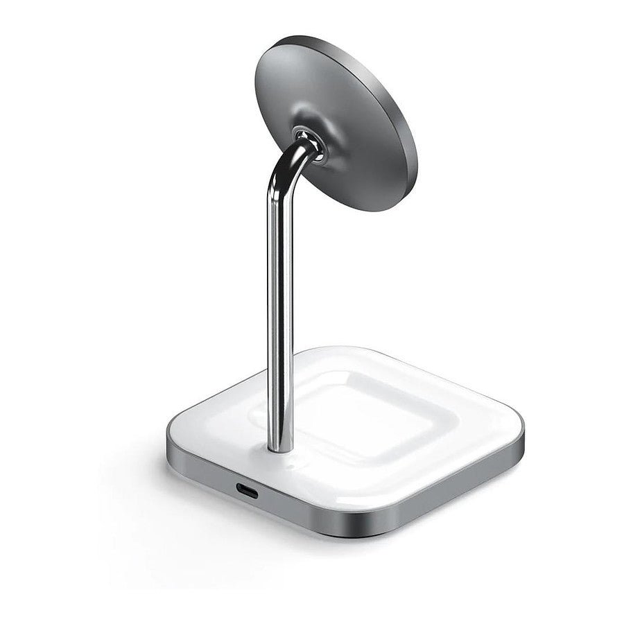 SATECHI Stand de Charge sans fil 2-en-1 en 7.5W pour iPhone 12/13 - Gris prix maroc- Smartmarket.ma