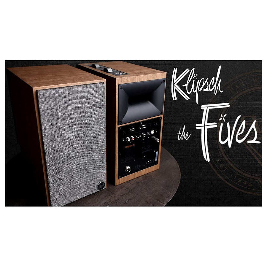 Klipsch The Fives Noyer - Enceinte compacte prix maroc- Smartmarket.ma