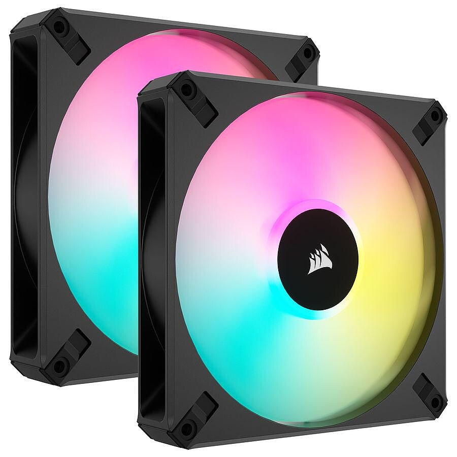 MN0006018294 Corsair AF140 RGB Elite Dual Pack- Noir prix maroc- Smartmarket.ma