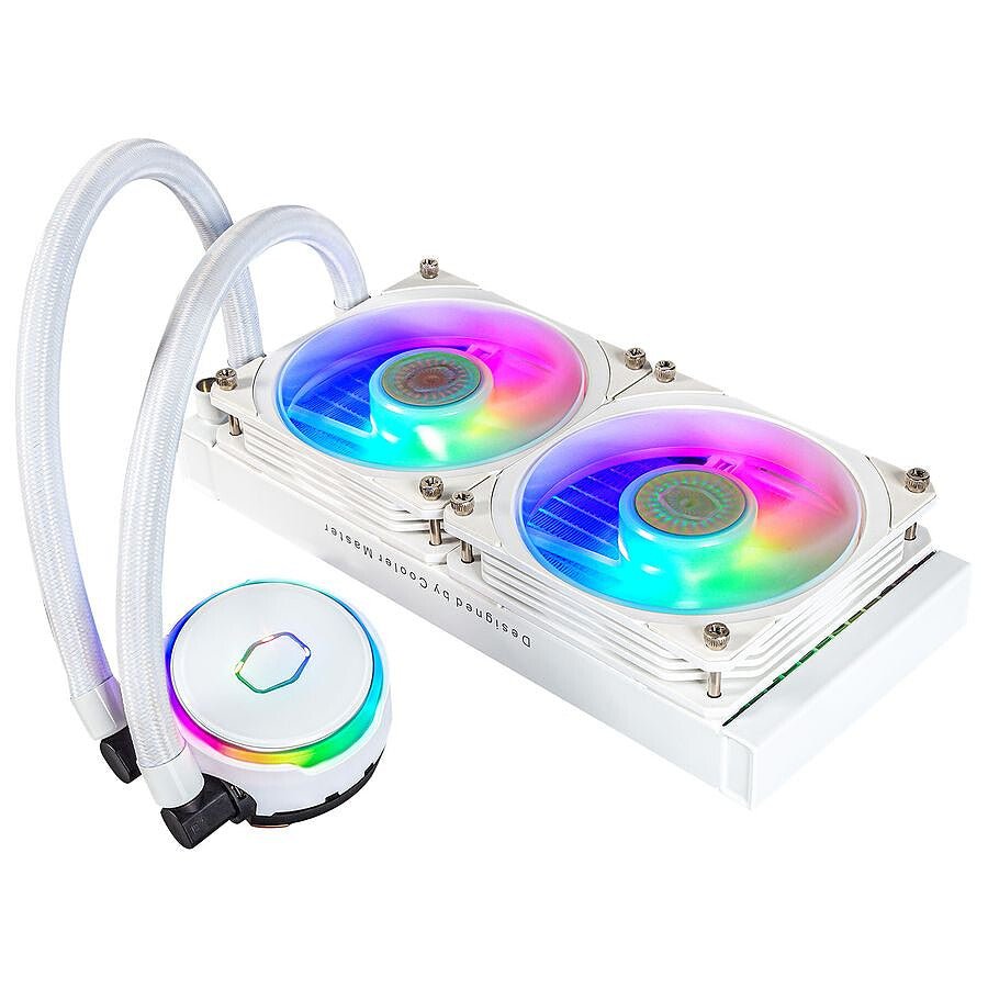 MN0006020150 Cooler Master MasterLiquid PL240 FLUX - Blanc prix maroc- Smartmarket.ma