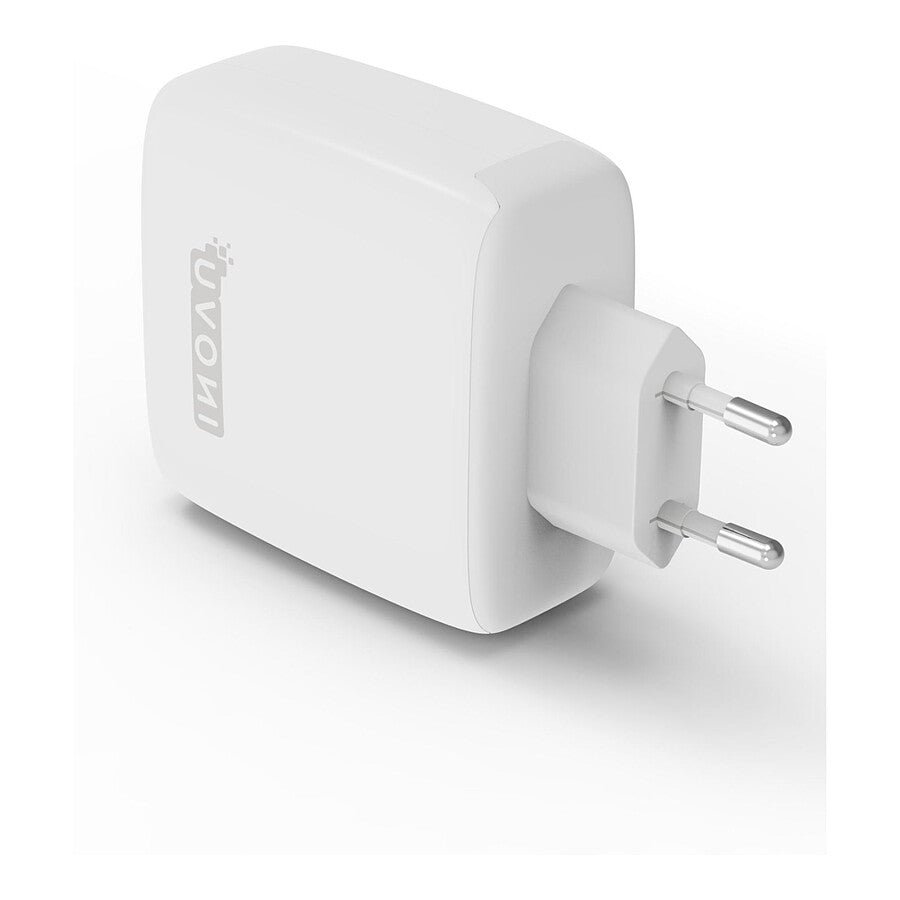 MN0006021308 INOVU Chargeur Secteur 100W 3 en 1 (USB-A + 2 x USB-C) Power Delivery, GaN prix maroc- Smartmarket.ma