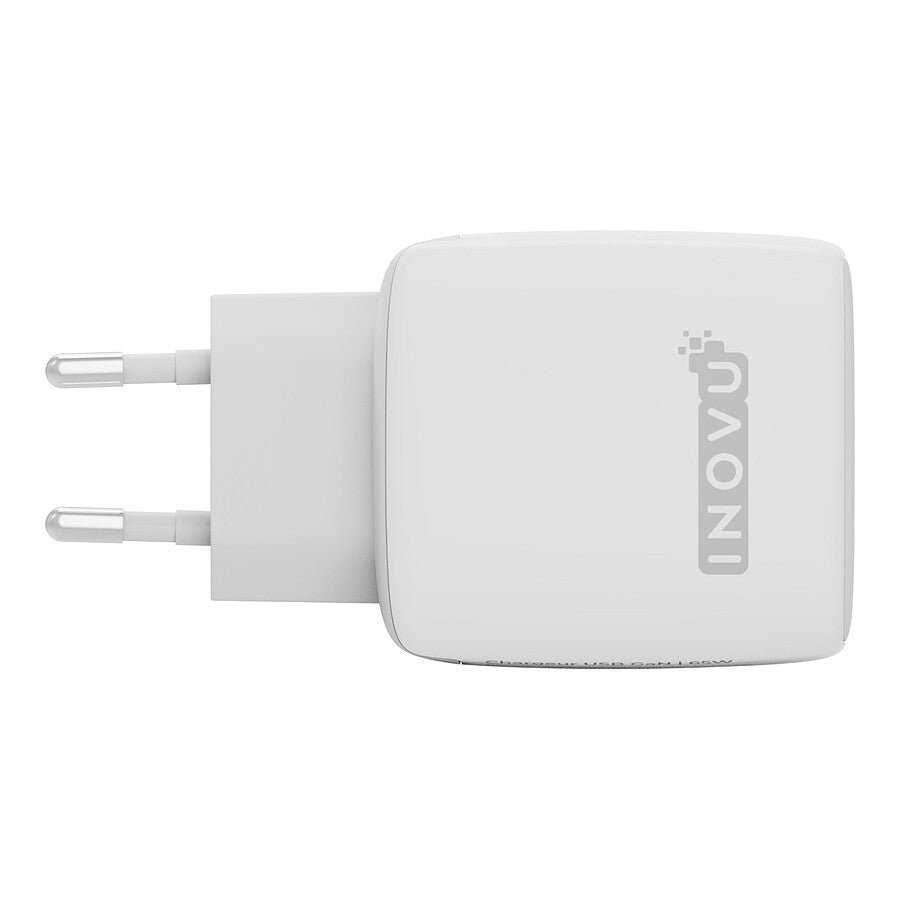 MN0006021370 INOVU Chargeur Secteur 65W 2 en 1 (USB-A + 1 x USB-C) Power Delivery, GAN prix maroc- Smartmarket.ma