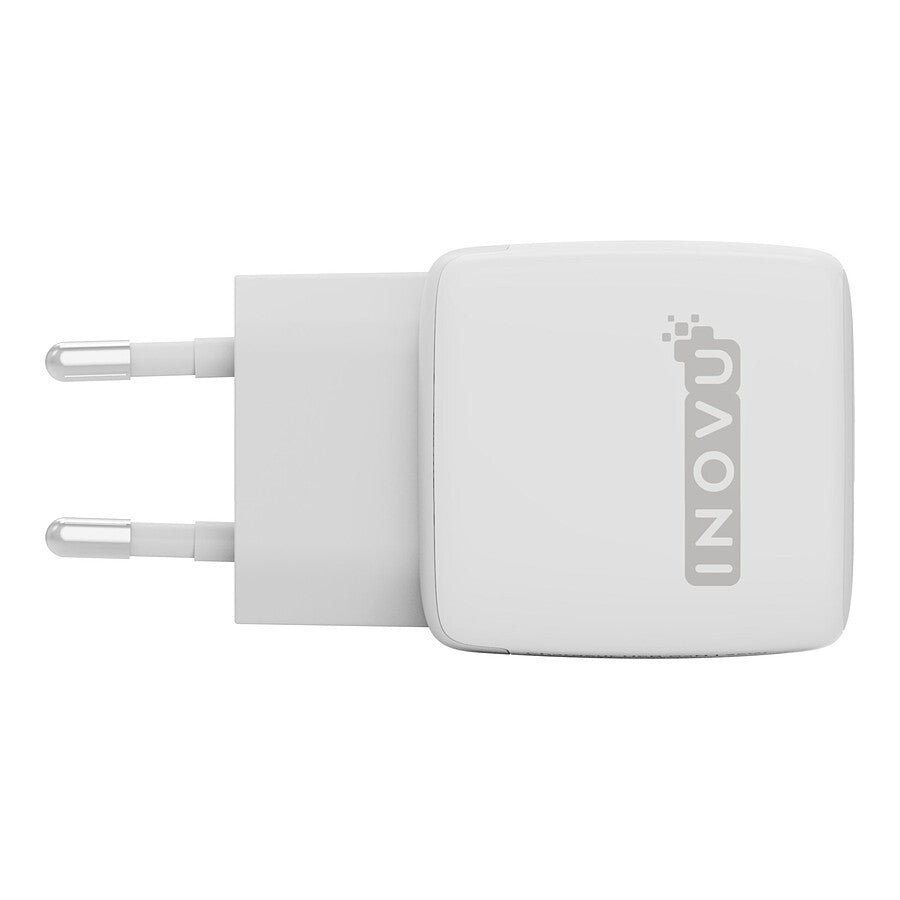 MN0006021401 INOVU Chargeur Secteur 25W 2 en 1 (USB-A + 1 x USB-C) Power Delivery prix maroc- Smartmarket.ma