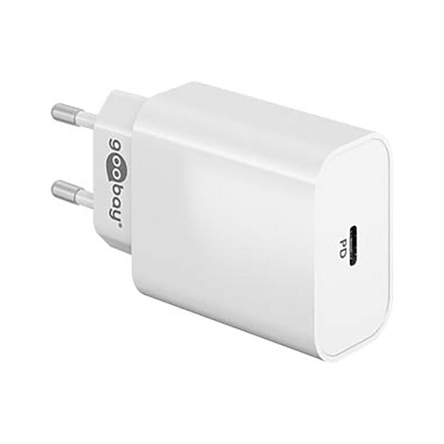 MN0006033202 Goobay Chargeur USB-C 45W Blanc prix maroc- Smartmarket.ma