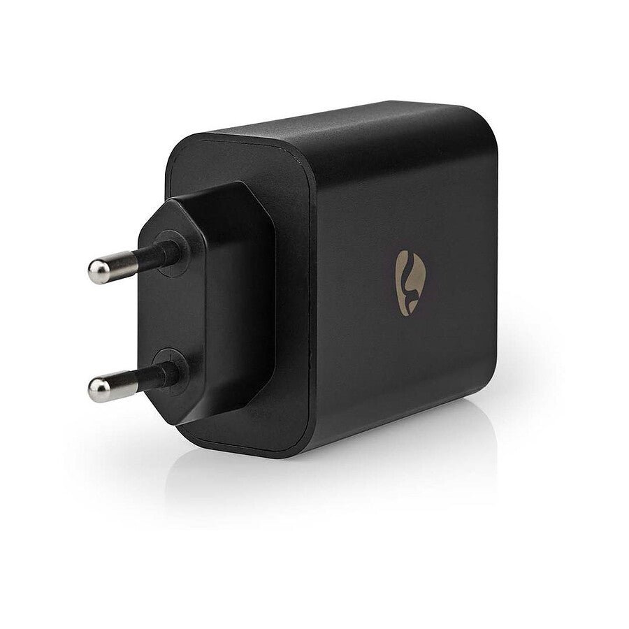 MN0006033760 Nedis Chargeur mural USB-C 65W + Quick Charge 3.0 USB-A Noir prix maroc- Smartmarket.ma