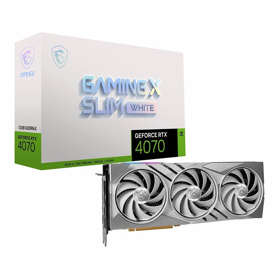 MSI GeForce RTX 4070 GAMING X SLIM WHITE 12G prix maroc- Smartmarket.ma
