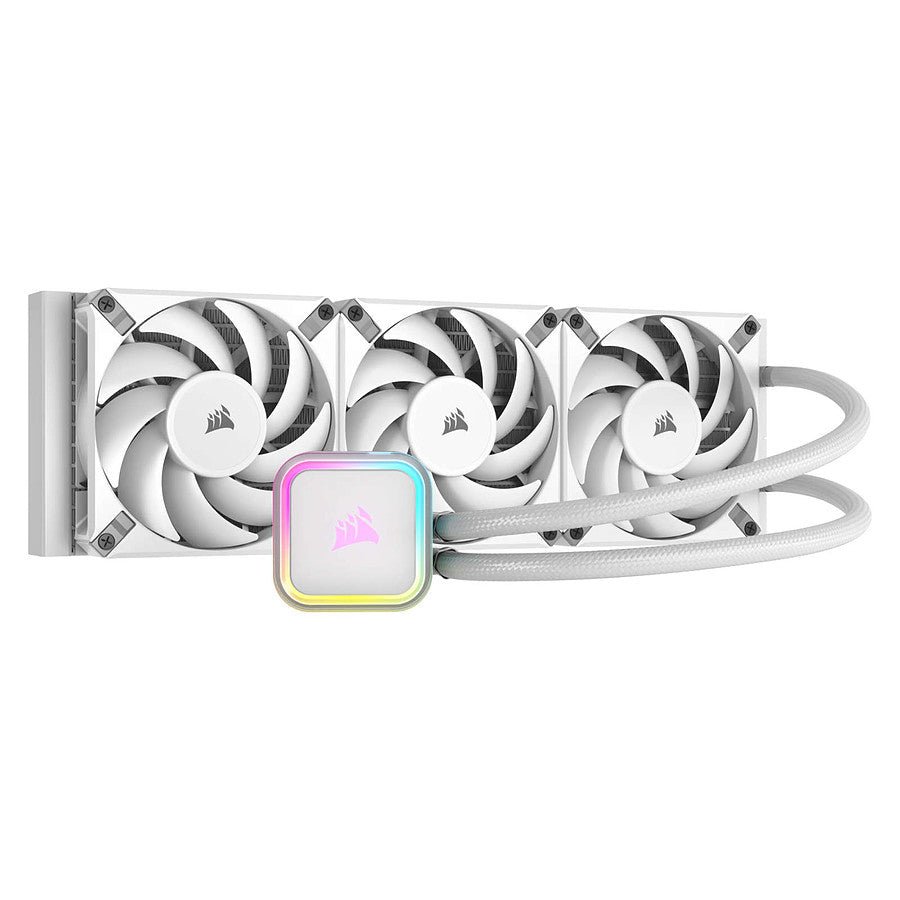MN0006058421 Corsair ICUE H150i RGB ELITE - Blanc prix maroc- Smartmarket.ma