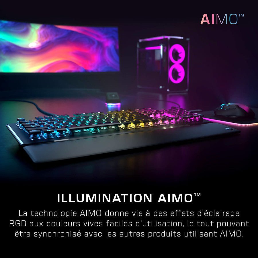 MN0006060451 Roccat Vulcan II Tactile - Roccat Titan II Brown - Noir prix maroc- Smartmarket.ma