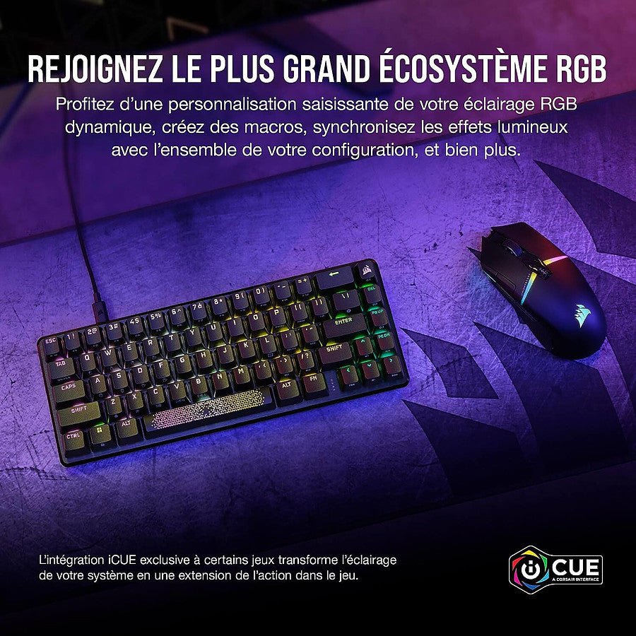Corsair K65 Pro Mini RGB - Corsair OPX prix maroc- Smartmarket.ma