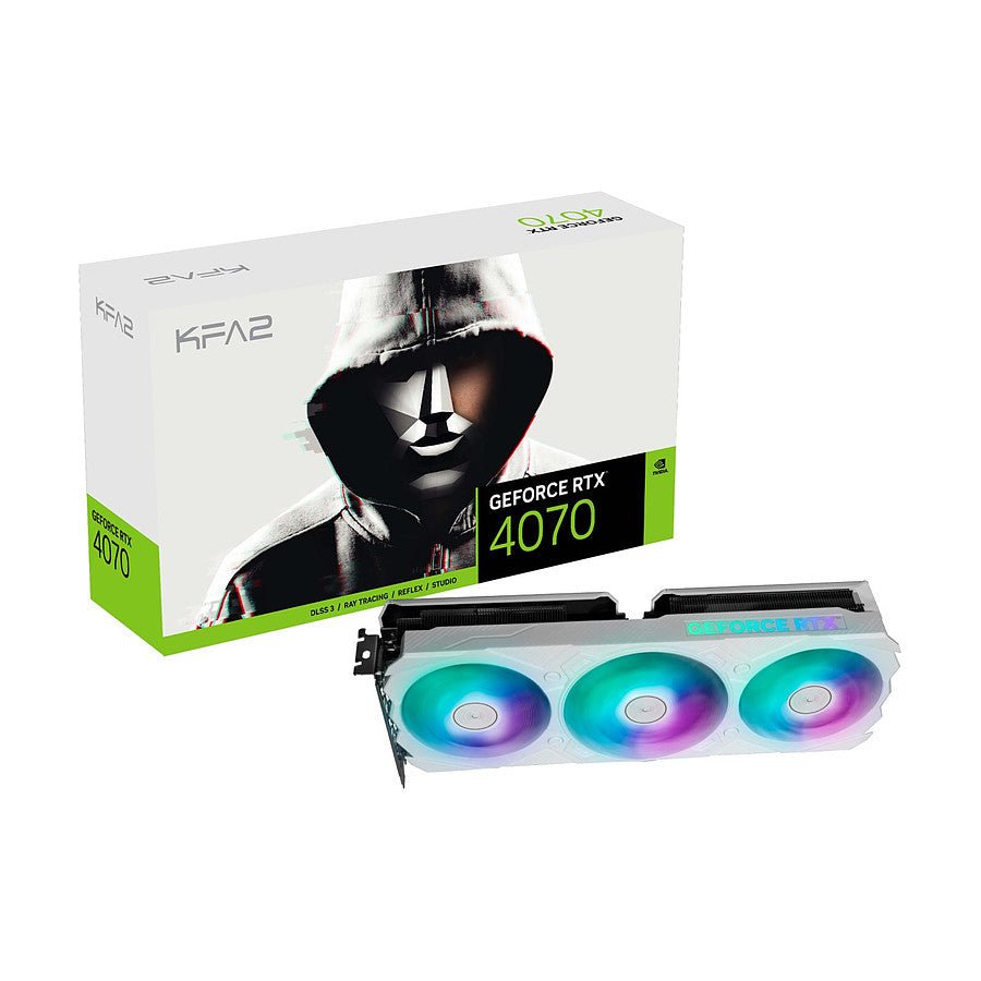 MN0006062689 KFA2 GeForce RTX 4070 EX Gamer White (1-Click OC) prix maroc- Smartmarket.ma