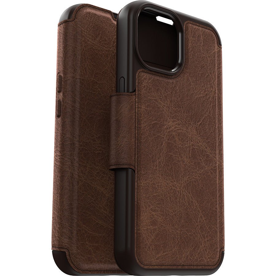 Otterbox Coque Strada Series Folio MagSafe Marron - iPhone 15 prix maroc- Smartmarket.ma