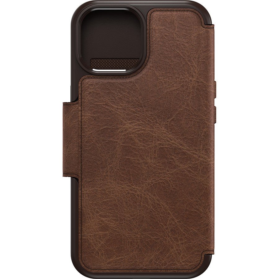 MN0006069264 Otterbox Coque Strada Series Folio MagSafe Marron - iPhone 15 prix maroc- Smartmarket.ma