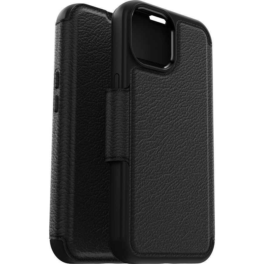 Otterbox Coque Strada Series Folio MagSafe Noir - iPhone 15 prix maroc- Smartmarket.ma