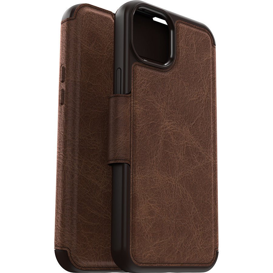 Otterbox Coque Strada Series Folio MagSafe Marron - iPhone 15 Plus prix maroc- Smartmarket.ma