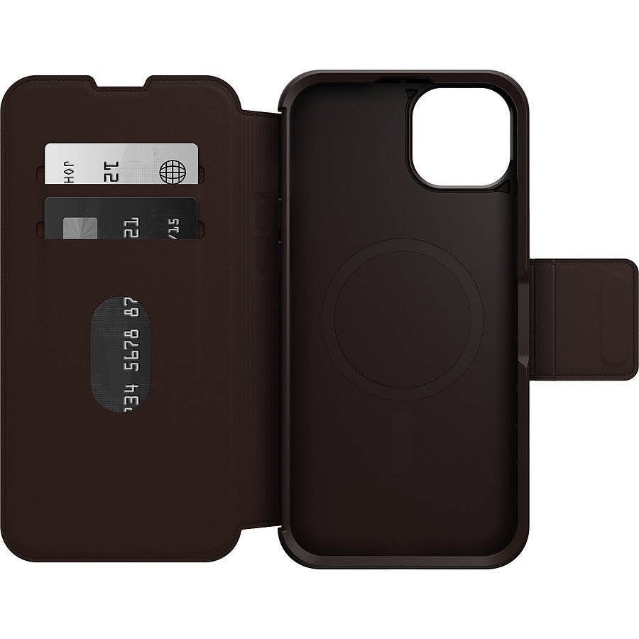 MN0006069285 Otterbox Coque Strada Series Folio MagSafe Marron - iPhone 15 Plus prix maroc- Smartmarket.ma