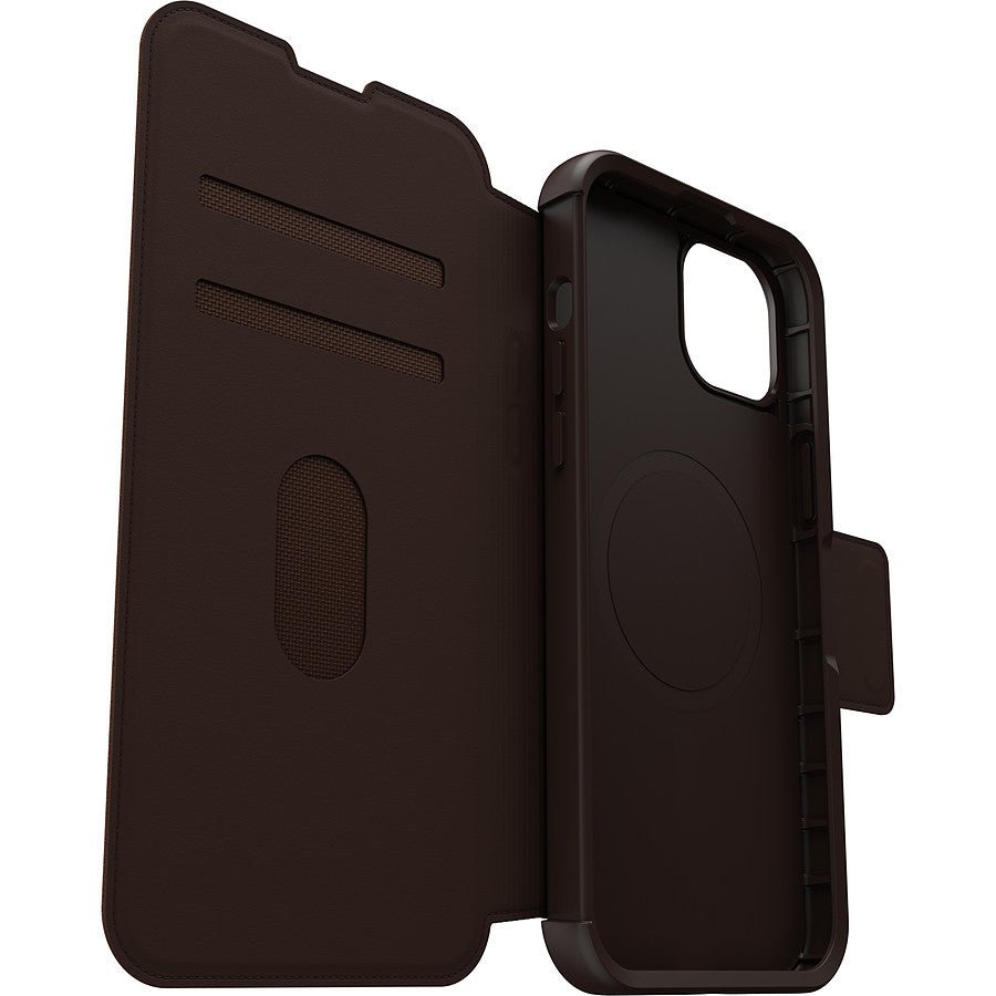 MN0006069286 Otterbox Coque Strada Series Folio MagSafe Marron - iPhone 15 Plus prix maroc- Smartmarket.ma