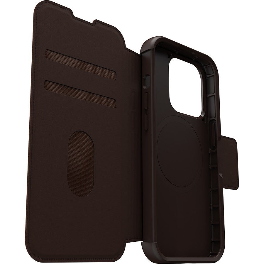 MN0006069305 Otterbox Coque Strada Series Folio MagSafe Marron - iPhone 15 Pro prix maroc- Smartmarket.ma