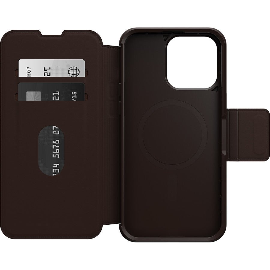 MN0006069316 Otterbox Coque Strada Series Folio MagSafe Marron - iPhone 15 Pro Max prix maroc- Smartmarket.ma