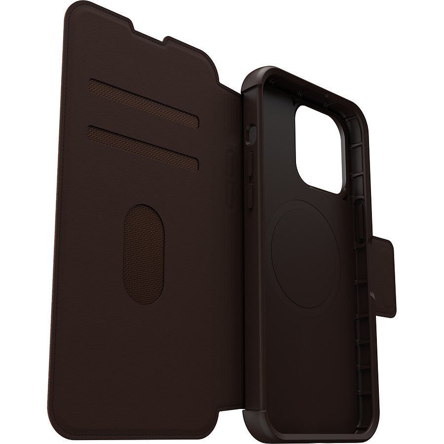 MN0006069317 Otterbox Coque Strada Series Folio MagSafe Marron - iPhone 15 Pro Max prix maroc- Smartmarket.ma