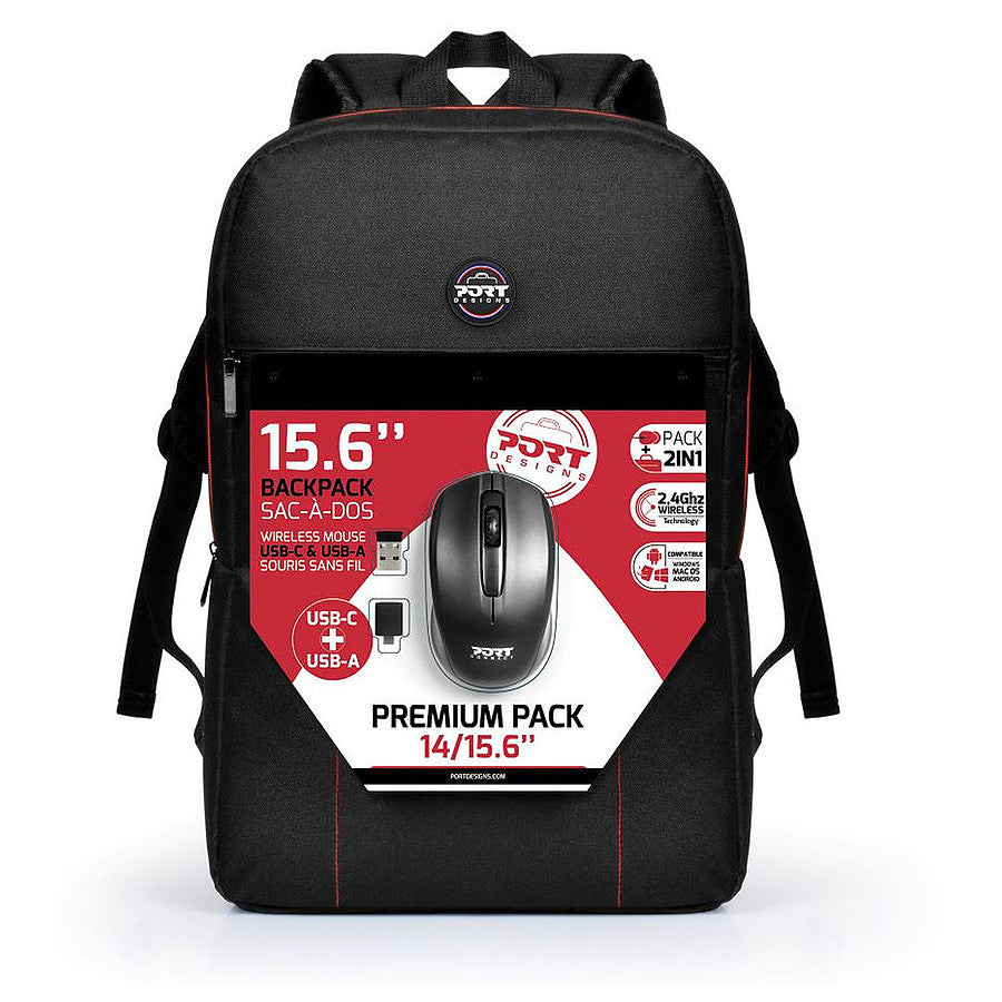 Sac, sacoche et housse PORT Designs Premium Backpack 14/15.6" Noir - Maroc
