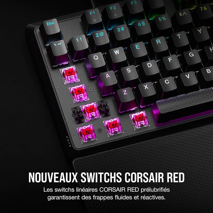 Corsair K70 Core RGB - Corsair Red prix maroc- Smartmarket.ma