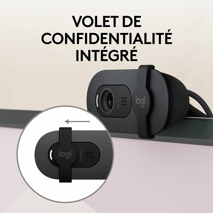 Logitech Brio 100 - Blanc prix maroc- Smartmarket.ma