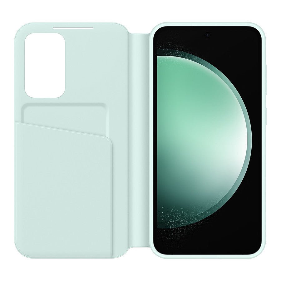 Samsung Étui Smart View Vert d'eau avec porte-carte - Galaxy S23 FE prix maroc- Smartmarket.ma