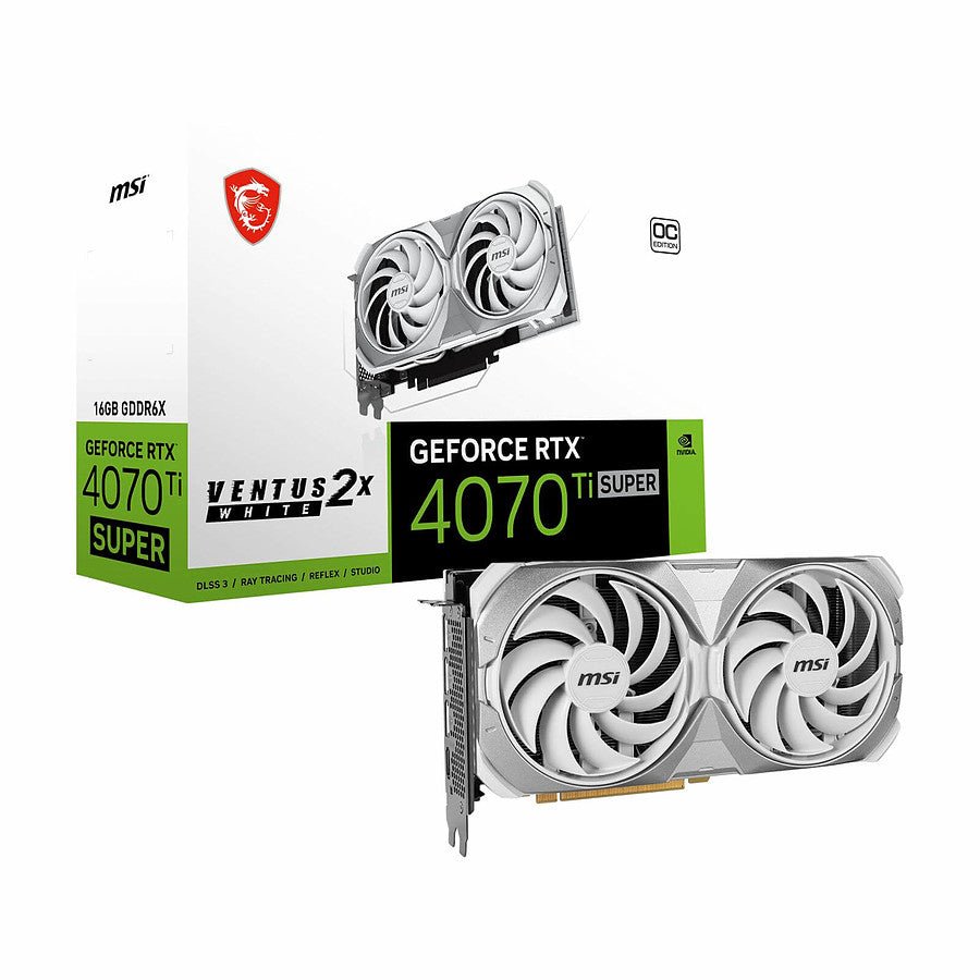MSI GeForce RTX 4070 Ti SUPER VENTUS 2X WHITE OC prix maroc- Smartmarket.ma