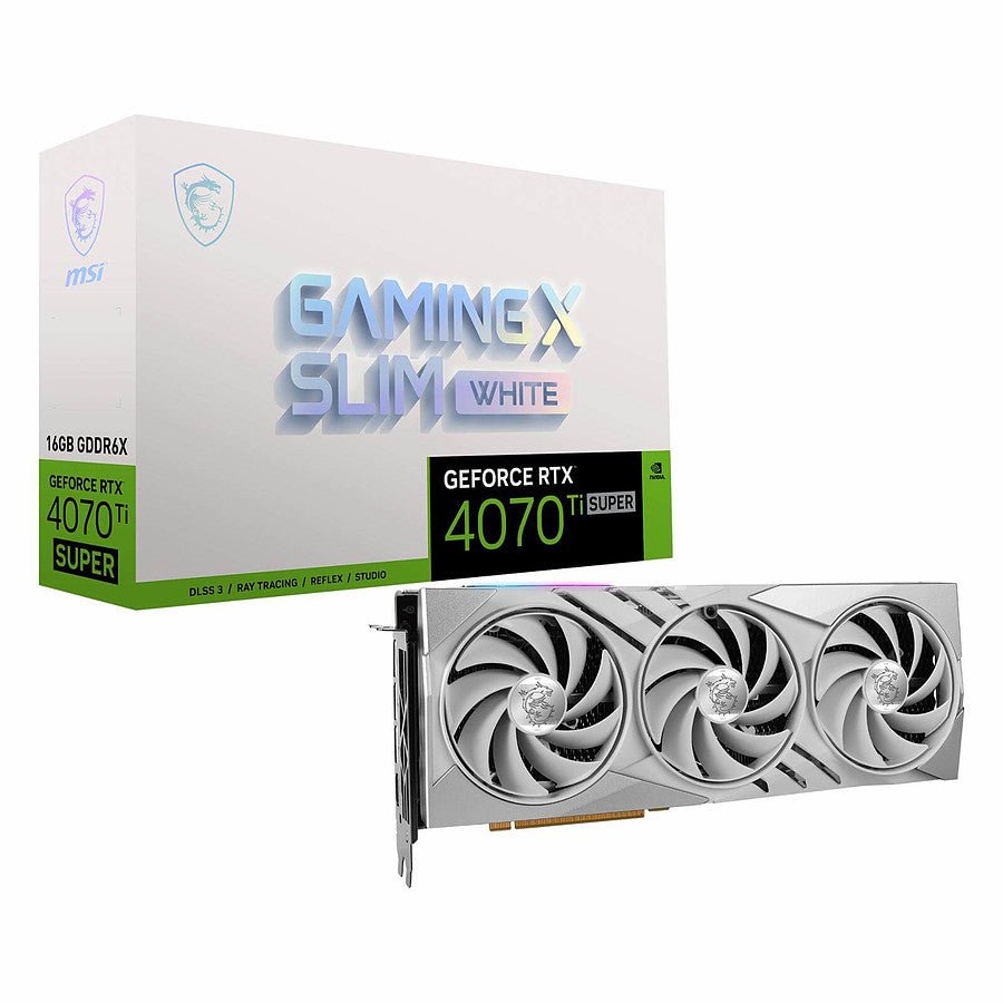 MSI GeForce RTX 4070 Ti SUPER GAMING X SLIM WHITE prix maroc- Smartmarket.ma