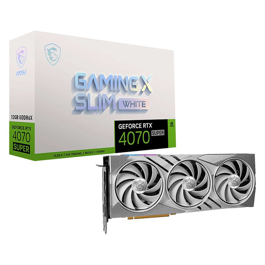MN0006098410 MSI GeForce RTX 4070 SUPER GAMING X SLIM WHITE prix maroc- Smartmarket.ma