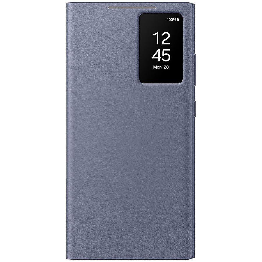 MN0006100814 Samsung Étui Smart View Violet avec porte-carte - Galaxy S24 Ultra prix maroc- Smartmarket.ma