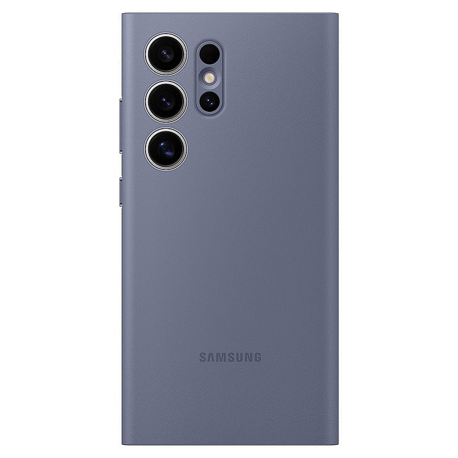 Samsung Étui Smart View Violet avec porte-carte - Galaxy S24 Ultra prix maroc- Smartmarket.ma