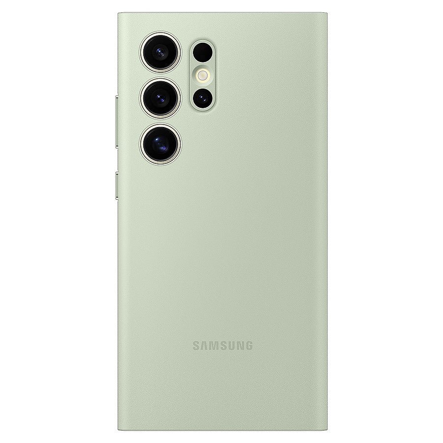 Samsung Étui Smart View Vert avec porte-carte - Galaxy S24 Ultra prix maroc- Smartmarket.ma