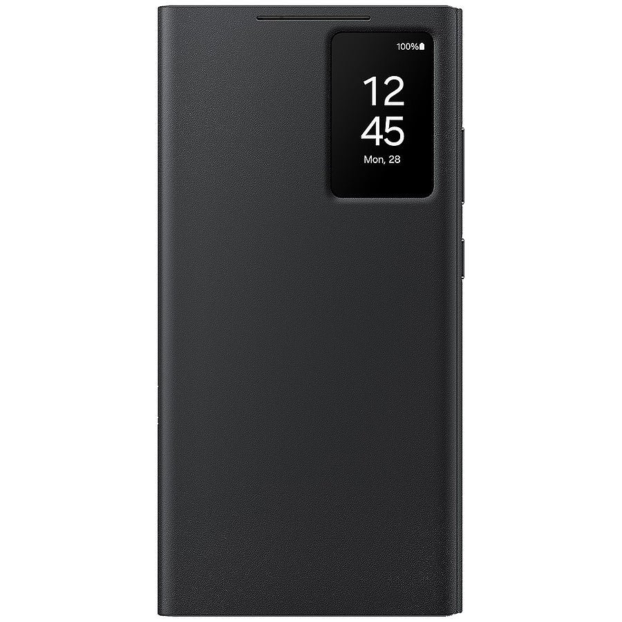 MN0006100833 Samsung Étui Smart View Noir avec porte-carte - Galaxy S24 Ultra prix maroc- Smartmarket.ma
