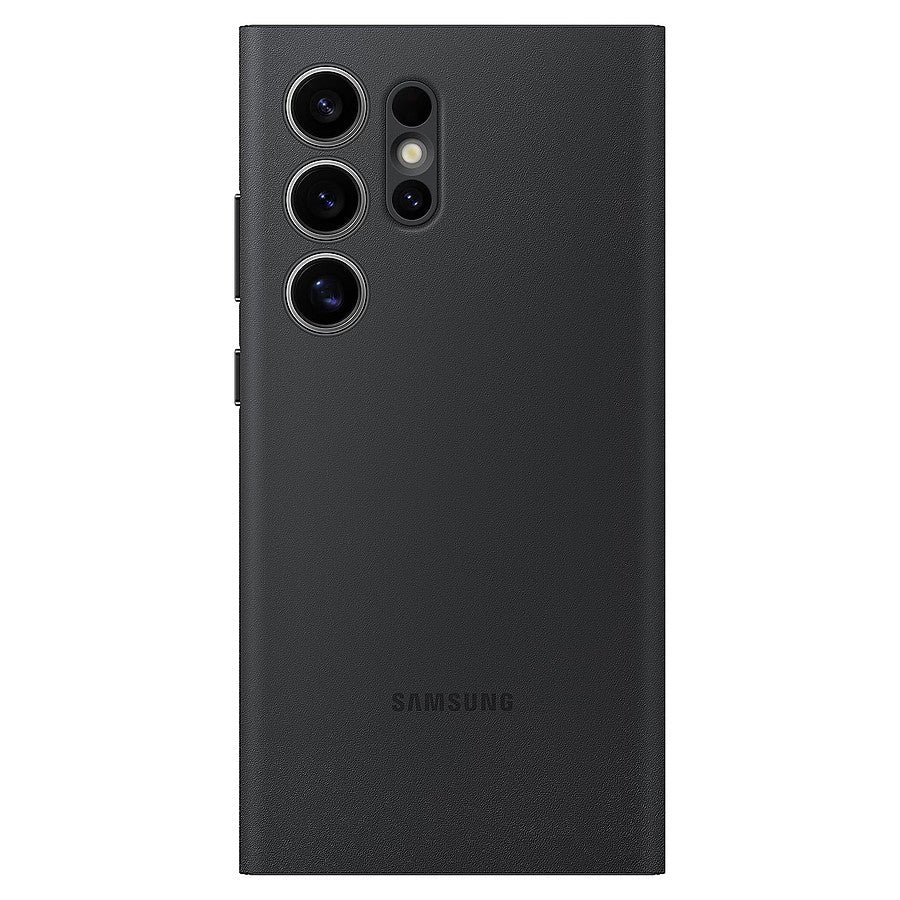Samsung Étui Smart View Noir avec porte-carte - Galaxy S24 Ultra prix maroc- Smartmarket.ma