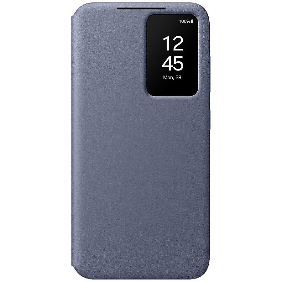 MN0006100884 Samsung Étui Smart View Violet avec porte-carte - Galaxy S24 prix maroc- Smartmarket.ma