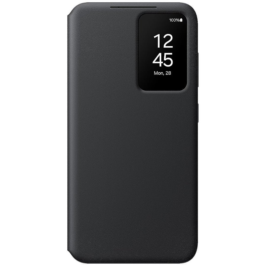 MN0006100895 Samsung Étui Smart View Noir avec porte-carte - Galaxy S24 prix maroc- Smartmarket.ma