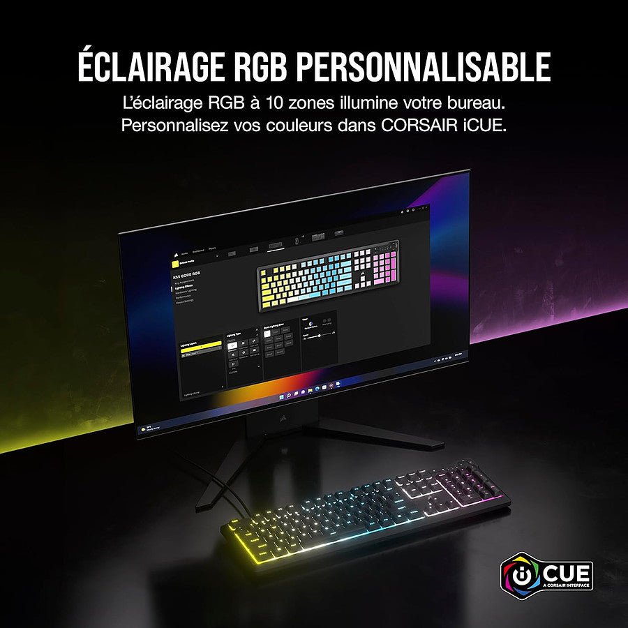 Corsair K55 Core RGB prix maroc- Smartmarket.ma