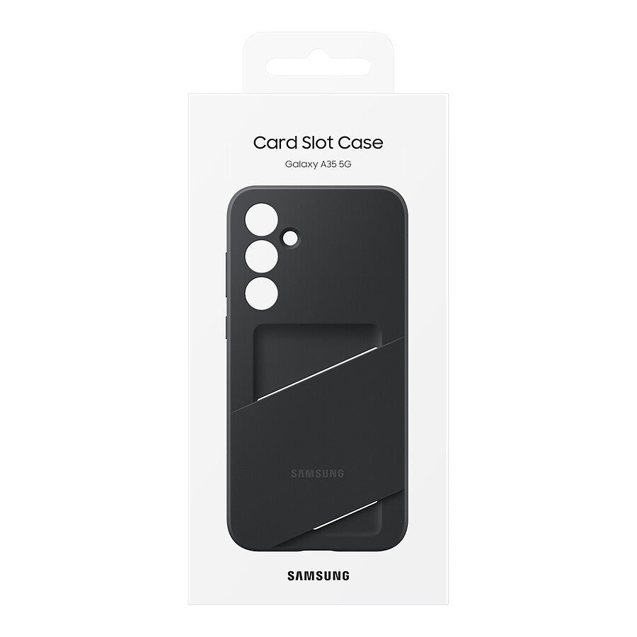 Samsung Coque avec porte-carte Noir pour Galaxy A35 5G prix maroc- Smartmarket.ma