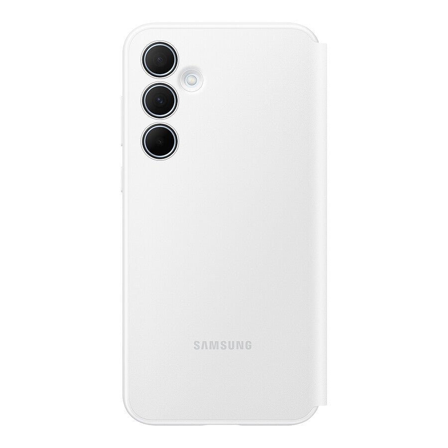 Samsung Étui Smart View Blanc avec porte-carte - Galaxy A35 prix maroc- Smartmarket.ma