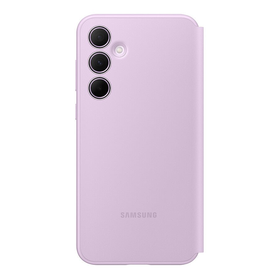 Samsung Étui Smart View Violet avec porte-carte - Galaxy A35 prix maroc- Smartmarket.ma