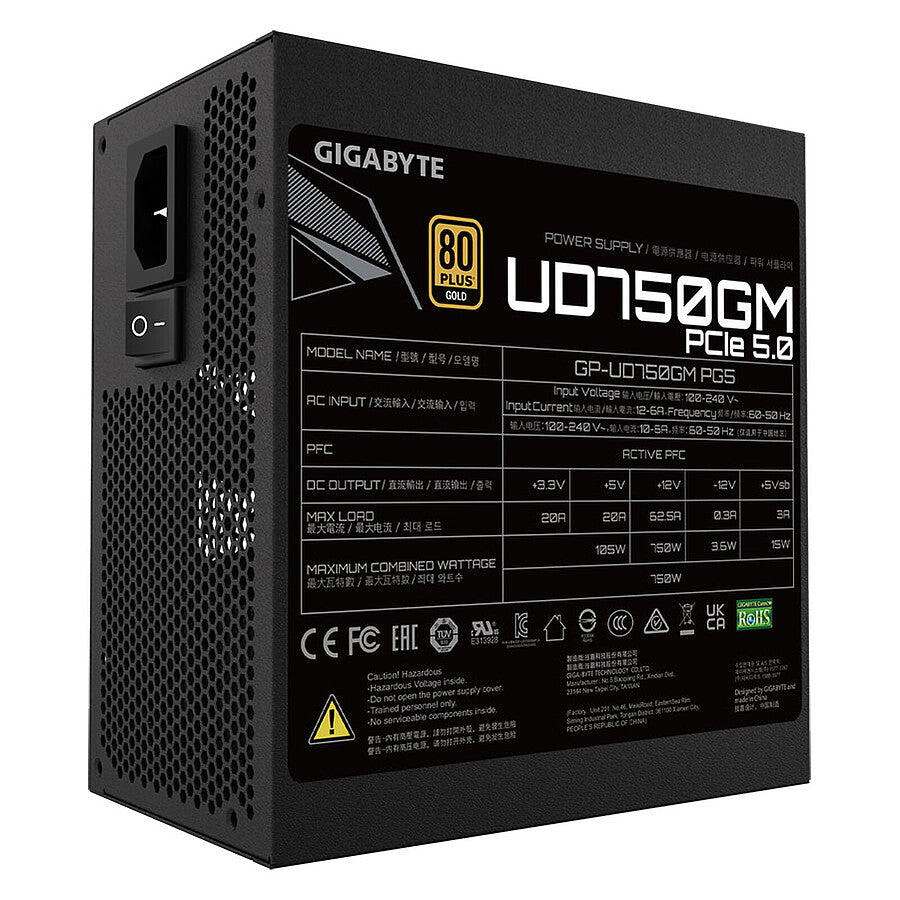 Gigabyte UD750GM PG5 - Gold prix maroc- Smartmarket.ma