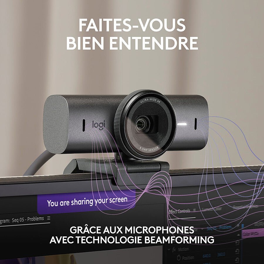 Logitech MX Brio - Graphite prix maroc- Smartmarket.ma