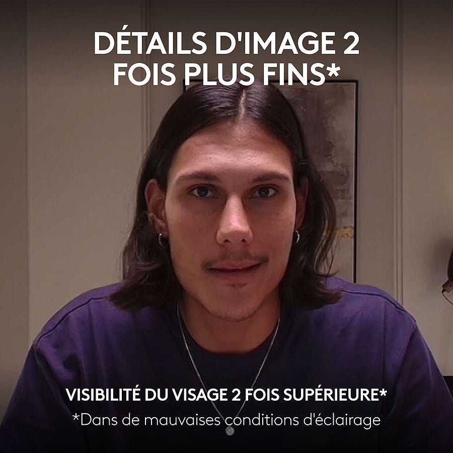 Logitech MX Brio - Gris pâle prix maroc- Smartmarket.ma