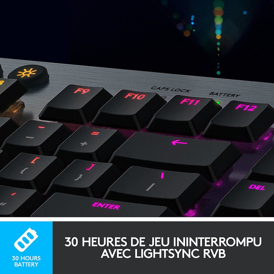 Logitech G915 Lightspeed - GL Clicky prix maroc- Smartmarket.ma
